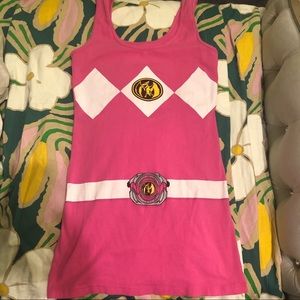 COPY - Pink Power Ranger Tunic Tank Dress